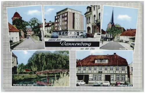 Dannenberg Waldemarturm Kirche Rathaus Hochhaus Markt