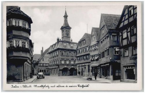 Aalen Marktplatz Rathaus Auto