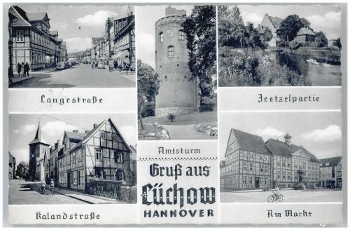 Lüchow Langestraße Amtsturm Markt Kalandstraße