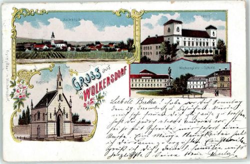 Wolkersdorf 1901 Kirchenplatz