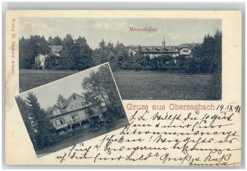 Obersasbach 1898 Marienheim