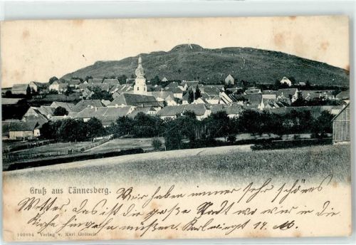 Tännesberg 1909 Verlag Karl Grötsch