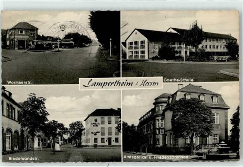 68623 W6840 Lampertheim , Hess - Justizgebäude Wormserstraße Biedersandstraße