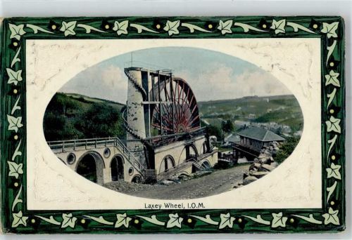 Isle of Man 1911 - Laxey Wheel Wasserrad