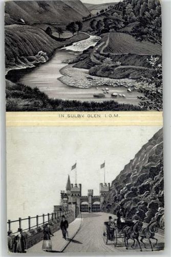 Isle of Man Lithographie Sulby