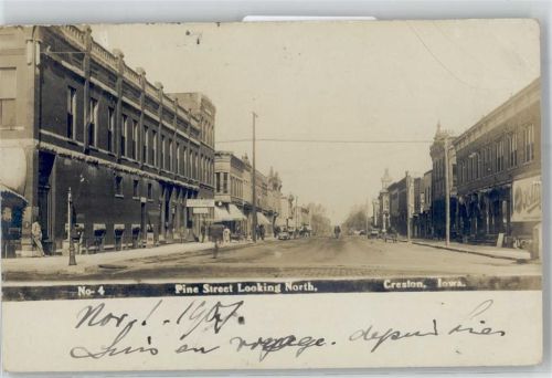 Des Moines 1907 Pine Stret Creston