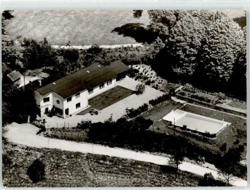 64625 W6140 Schönberg , Bensheim - Fliegeraufnahme Pension Fürst Schönberg