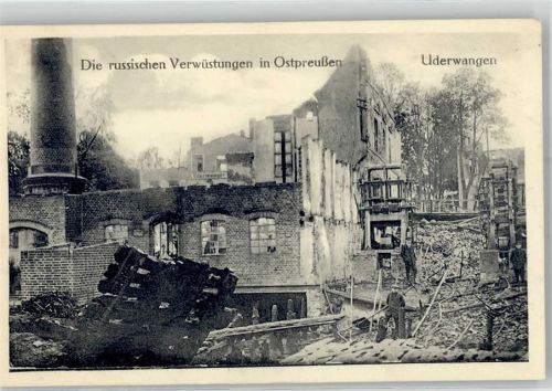 Tschechowo 1915 ruinen Feldpost WK I