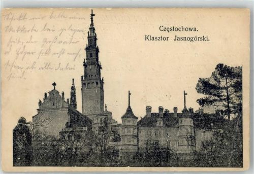 Tschenstochau 1915 Kloster Jasnogorski Feldpost WK I Landw.Div.Bredown