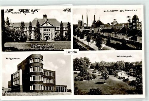 Datteln Amtshaus Zeche Emscher Lippe Schacht 1 +2 Realgymnasium