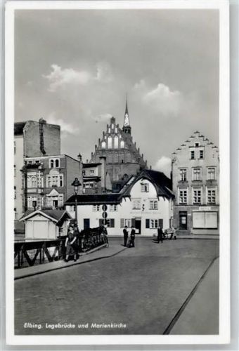 Elbing Elblag - Kirche Legebrücke