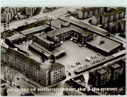50667 W5000 Köln Buchforst 902 - Fliegeraufnahme Betriebszentrale Konsum-Genossenschaft