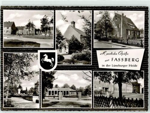 29328 W3105 Faßberg - Kirche Rathaus