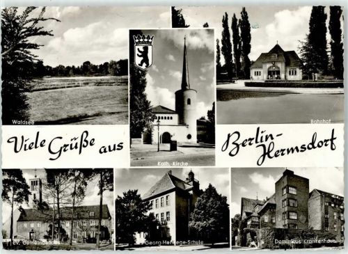 Hermsdorf Waldsee Bahnhof Dominicus Krankenhaus Kath. Kirche