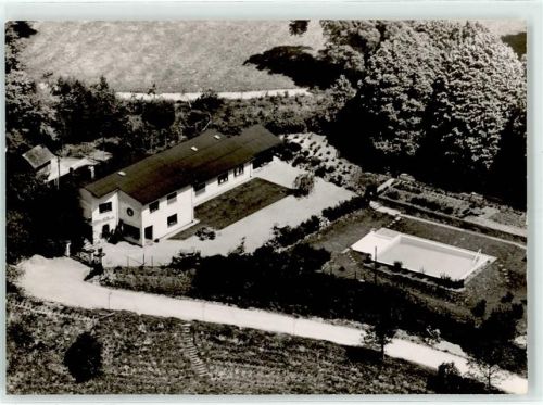 64625 W6140 Schönberg , Bensheim - Fliegeraufnahme Pension Fürst Schönberg