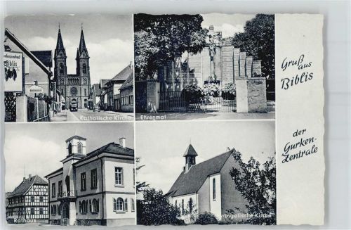 Biblis Kath. Kirche Ev. Kirche Rathaus