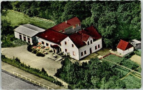 85461 W8059 Hammerthal b Erding - Fliegeraufnahme Gasthaus Haus in den Tannen