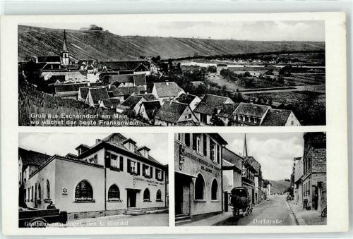 97332 W8712 Escherndorf - Gasthaus zum Engel Dorfstraße