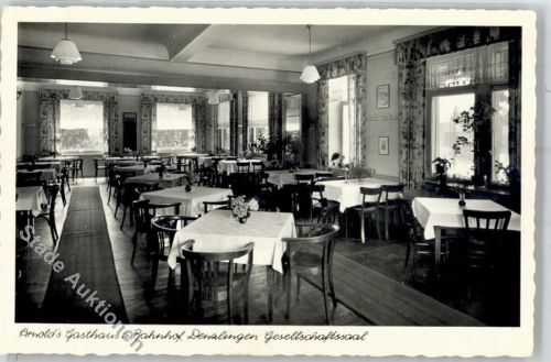 Denzlingen Arnhold´s Gasthaus zum Bahnhof Gesellschaftssaal