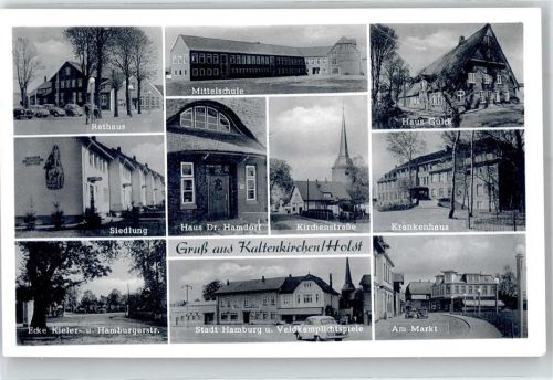 Kaltenkirchen Rathaus Mittelschule Krankenhaus Markt Kirchenstraße