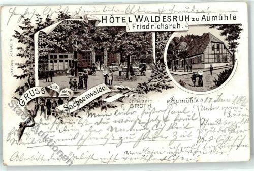 Friedrichsruh 1896 Hotel Waldesruh zu Aumühle