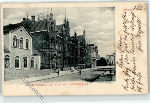 Peine 1904 Schützenstraße Post Schützenhaus