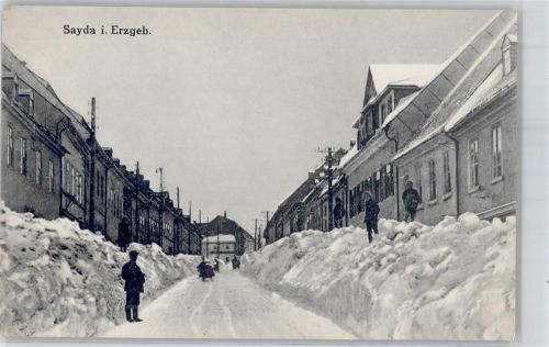 09619 O9215 Sayda Winter Hauptstrasse