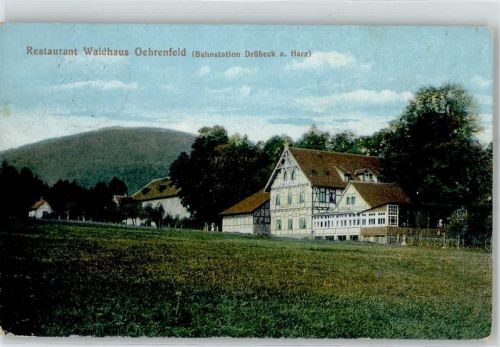 Drübeck 1912 Gasthaus Waldhaus Oehrenfels