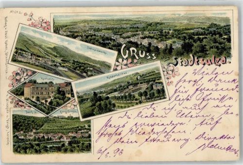 99518 O5322 Bad Sulza 1898 - Salinenwerke Kinderheilbad Kurhaus Berg-Sulza Stadtsulza
