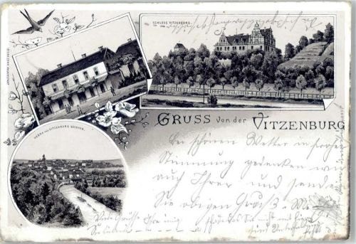 Vitzenburg 1898 Schloss