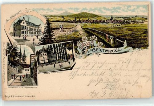 Osterwieck 1897 Mädchenschule Privatschule Schulzentor Sankt Stephanikirche