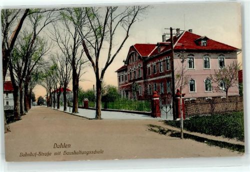 04774 O7262 Dahlen , Sachs - Bahnhofstrasse Haushaltungsschule