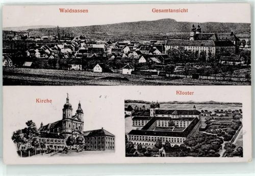 Waldsassen 1906 Kirche Kloster