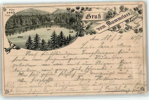 Seebach 1895 Gasthaus Pension Wolfsbrunnen