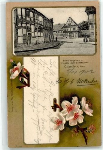 Osterwieck 1902 Eulenspiegelhaus Sonnenklee