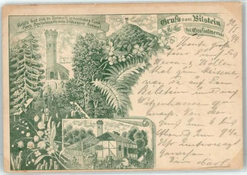 Großalmerode 1899 Gruss vom Bilstein