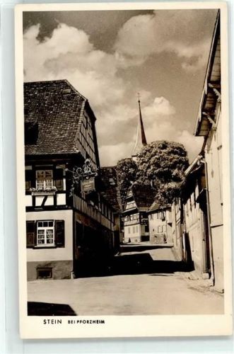 Königsbach-Stein Straßenansicht Gasthaus Metzgerei zur Krone