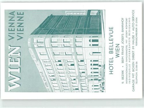 1090 Wien 9. Bezirk, Alsergrund - Hotel Bellevue Beim Franz-Josef-Bahnhof