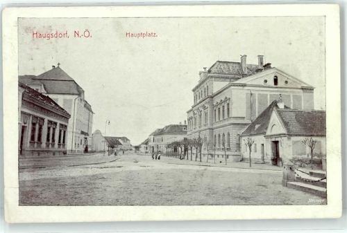 Haugsdorf 1912 Hauptplatz