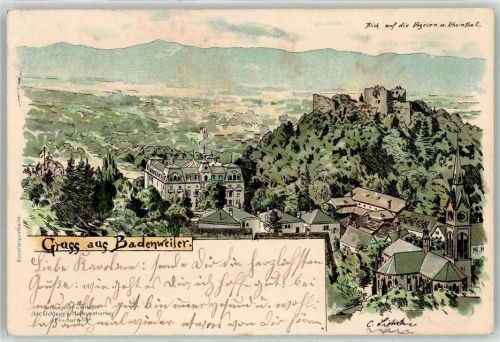 W7847 Badenweiler Liebich C. 1900 Künstlerkarte