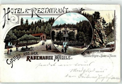 Rabenau 1896 Gasthaus Hotel Rabenauer Mühle Bastei