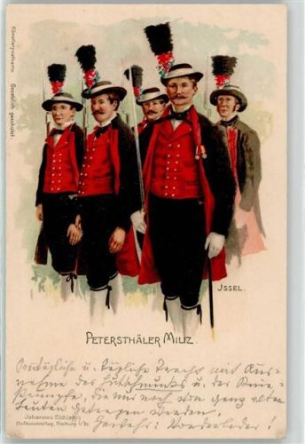 Petersthäler Miliz Issel Künstlerkarte