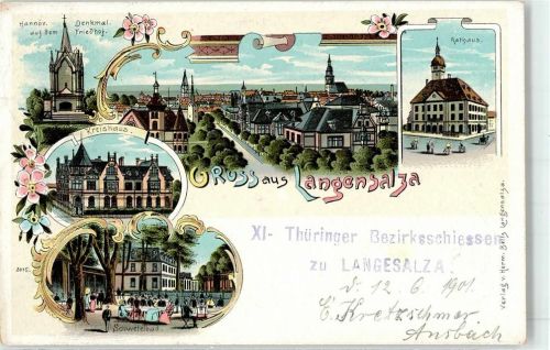 Bad Langensalza Kreishaus Schwefelbad Rathaus