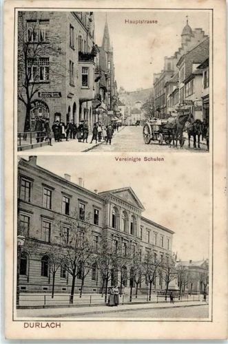 76131 W7500 Durlach - 1909 Hauptstrasse Vereinigte Schulen