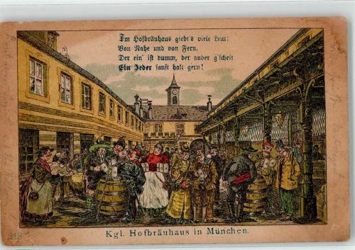 ca. 1888 Hofbräuhaus Bier
