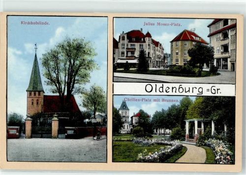 Oldenburg Kirchhofslinde Julius Mosen Platz Cäcilien Platz Brunnen