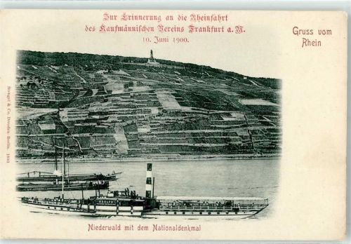 Niederwald Rhein Niederwald mit Nationaldenkmal