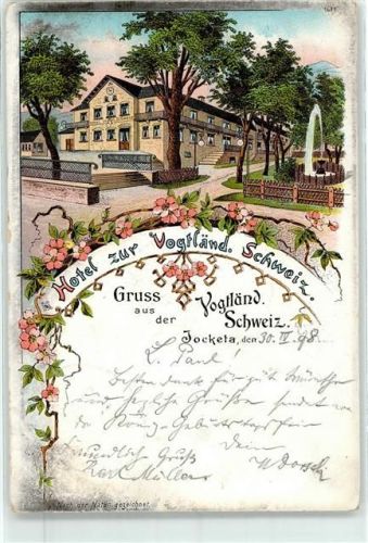 Jocketa 1898 Hotel zur vogtländischen Schweiz