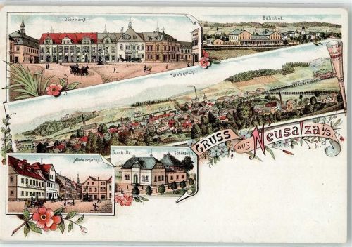 Neusalza-Spremberg Obermarkt Bahnhof Niedermarkt Turnhalle Schützenhaus