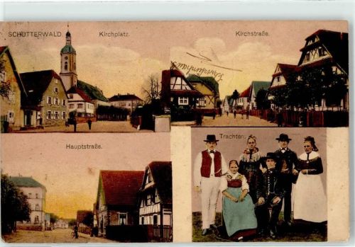 Schutterwald Kirchplatz Tracht Kirchstraße Hauptstraße Kirche